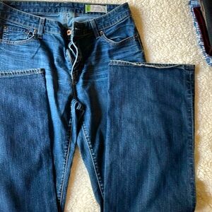 Gap wide leg blue jeans